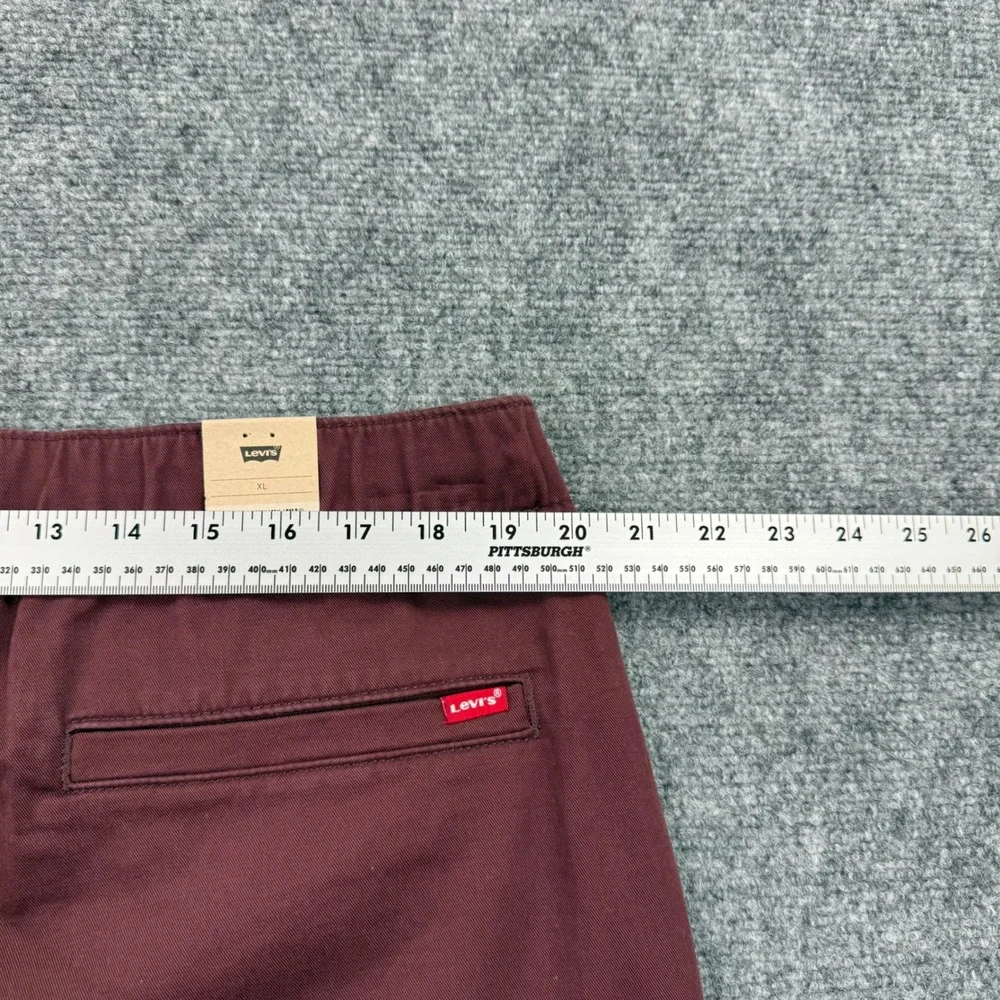 Levi's XX Chino Joggers Size XL Burgundy Stretch Tapered Leg NWT Men's A47610005
